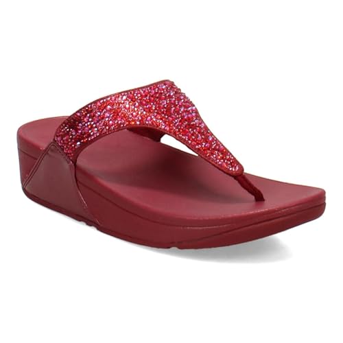 Image of FitFlop Women's LULU Crystal Embellished Toe-Post Sandals