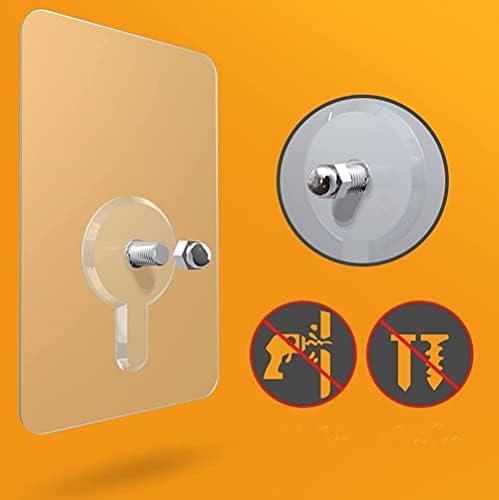 Image of Adhesive Hooks Heavy Duty Wall Hooks, Nail Hook for Hanging Coat, Hat,Towel Robe Hook Rack Wall Mount- Bathroom and Bedroom Hooks for Wall Without Drilling (Pack of 20)