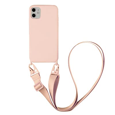 Jacyren Custodia per iPhone 13 Pro Max Necklace Custodia a tracolla in silicone liquido con cordino da appendere, custodia protettiva con cordino per iPhone 13 Pro Max, verde
