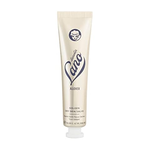 Lanolips Golden Dry Skin Salve - Lanolin Oil Healing Ointment with Vitamin E & Manuka Honey - Body Moisturizer for Dry Skin - Relief for Dry Hands & Cracked Lips - Dermatologist Tested (25g) Cover