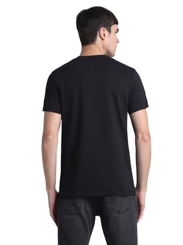 Image of JACK & JONES Men's Cotton Solid Slim Fit T-Shirt