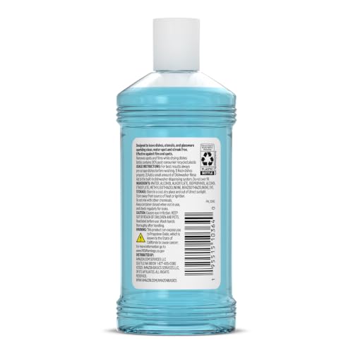 Amazon Basics Dishwasher Rinse Aid, Prevents Spots & Film, Enhances Drying, 8 Fl Oz - image 5