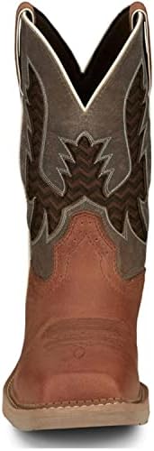 Justin Men's Stampede Bolt Redwood Water Buffalo 11in Top Independence Boot Brown 10.5 D | Image 3