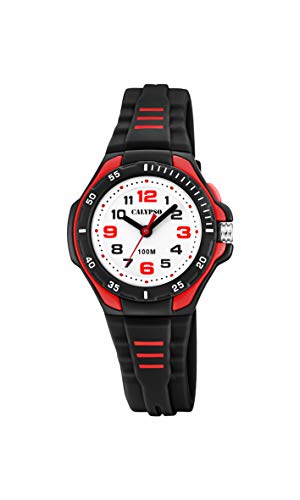 Preisvergleich Produktbild Calypso Unisex Kinder Analog Quarz Uhr mit Plastik Armband K5757 / 6