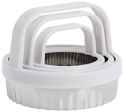 Norpro 3490, Metallic, Scallop Biscuit/Cookie Cutter, Set Of 3, One Size #TOP3