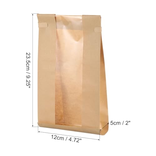 Bolsas de panadería para conservar dulces sin humedad con cierre hermético ventana visible 3
