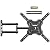 Full Motion TV Wall Mount, TV Mount for 26-55 inch LED TVs Monitors, Tv Brackets for Wall Mount with VESA 400x400mm up to 77lbs, Swivel Tilt Extension with Articulating Arms