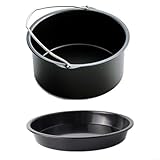 Photo Gallery gdfnmogo set di accessori per friggitrice ad aria, 2 pezzi, teglia antiaderente per pizza e teglia da forno per ogni cucina (20,3 cm) Photo Gallery gdfnmogo set di accessori per friggitrice ad aria, 2 pezzi, teglia antiaderente per pizza e teglia da forno per ogni cucina (20,3 cm)