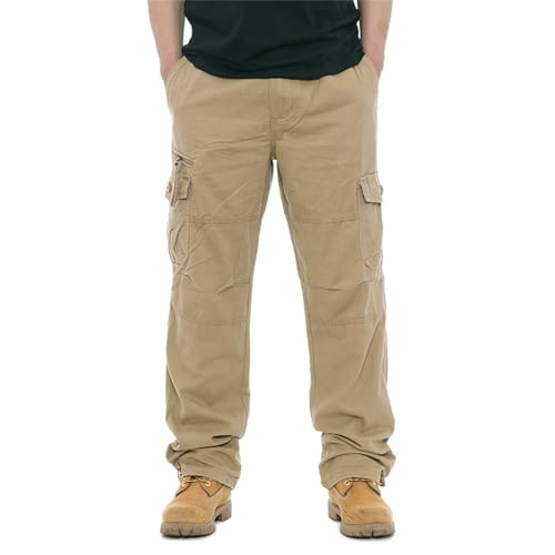 Generisch Pantalones cargo para hombre pantalones térmicos holgados elegantes pantalones de invierno impermeables cómodos pantalones tácticos de senderismo pantalones cálidos de montañismo pantalones
