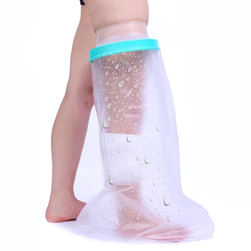 Arm Cast Cover for Shower Leg Waterproof Arm Leg Cast Cover Shower Full Protector Bag for Bandage Wound Leg Broken Arm Foot Ankle Hand Bath Shower Cast (Leg)