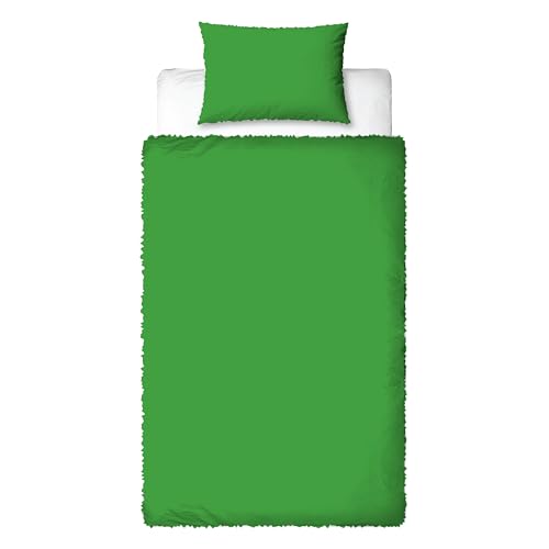 Parure de Lit Minecraft Chaude en Polaire Double Face Réversible et Taie Assortie
