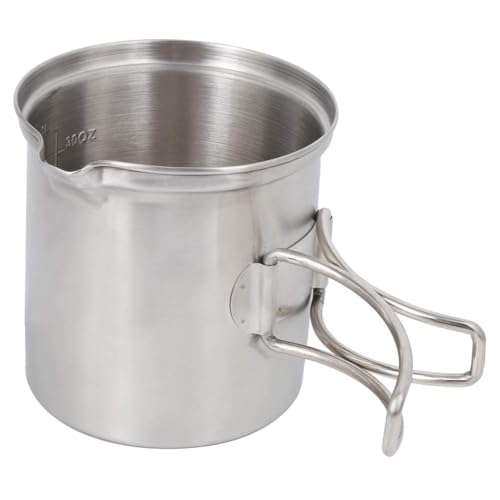 Outdoor Cookware Set, Stainless Steel Camping Pot Lightweight Camp Cookware with Detachable Self Locking Handle Backpacking Water Boiler Camping Mess Kit Pot for Picnic Backpacking - Image 9