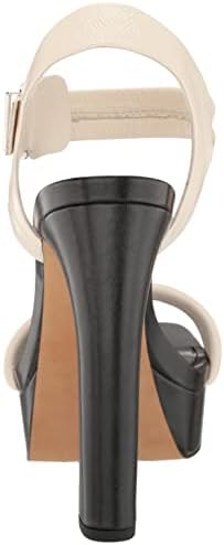 DKNY Women's Comfortable Chic Shoe Jaysha Heeled Sandal, Egg NOG, 7 | Image 2