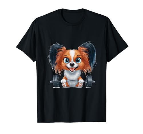 Estampado con texto «I Love My Papillon Best Dog Lover» Camiseta