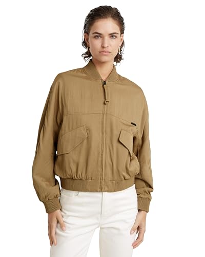 G-STAR RAW Damen Everyday Bomber Overshirt, Beige (safari D23018-D573-B444), XL