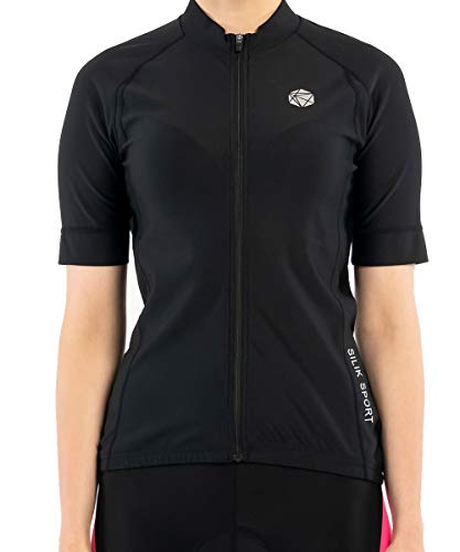 SILIK Camisas de Ciclismo de Carretera para Mujer, Camisetas de Ciclismo de Carretera, Manga Corta de montaña, Transpirable, de Secado rápido