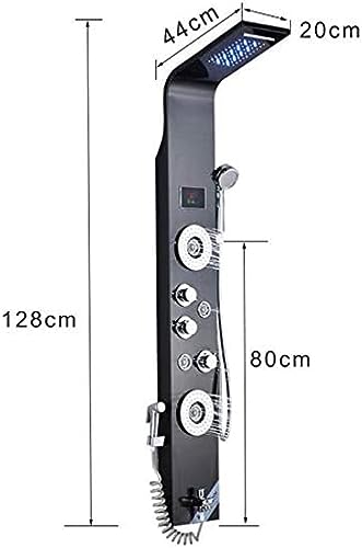 Panel de ducha en bronce aceitado con duchador de mano y columna de ducha miniatura 4