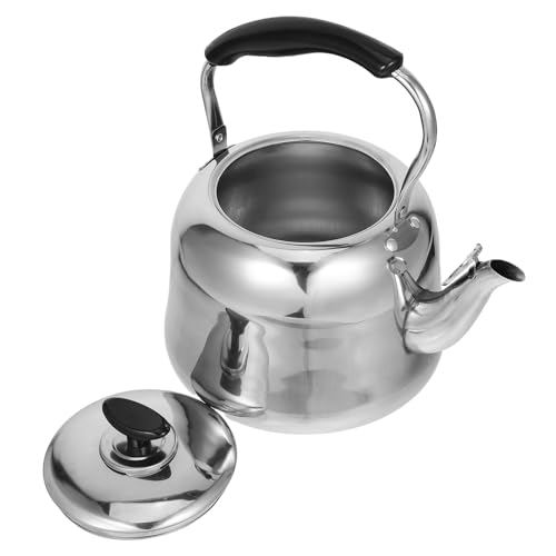 LALADEFIEE Hervidor de Agua Silbante de Acero Inoxidable 201 Grueso Gran Capacidad 40L Mango Ergonómico Antideslizante Compatible con Estufas de Gas Inducción y Eléctrica Adecuado para