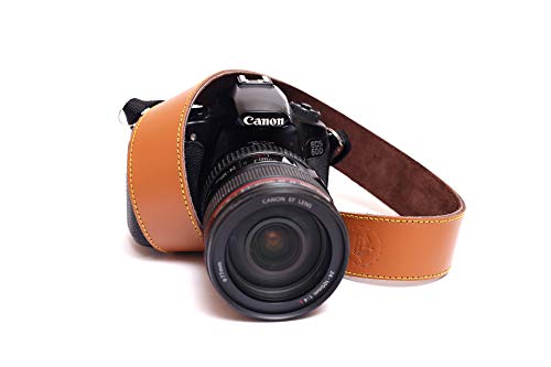 Sangle en cuir pour appareil photo cadeau idéal photographe logo cou
