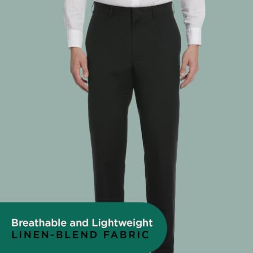 Cubavera Men's Linen Blend Dress Pants, Flat Front, Lightweight Breathable Fabric, Durable Plain Weave, 30", 32", 34” Inseams4