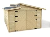 Accès facile SOLID SUPERIA Garage Torino Bois 360 x 570 x 292 cm S8241