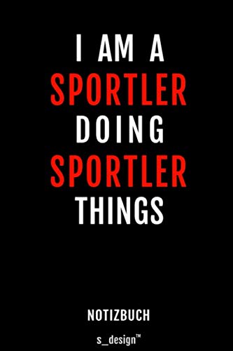 Notizbuch für Sportler: Originelle Geschenk-Idee [120 Seiten kariertes blanko Papier]