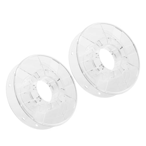 Baluue プラ製透明3Dプリント用フィラメントスプール2個セット 軽量設計精密製造スムーズなワイヤースプール管理 ワークショップやデザイン作業に最適の商品画像（Amazon）