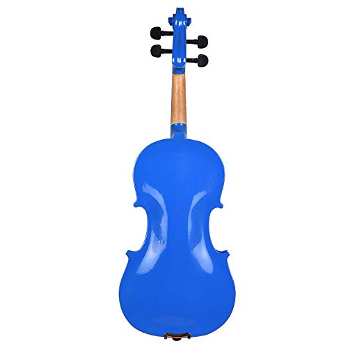 Image of Kadence V001BL-C Vivaldi Violin | 4 /4 Full Size with Basswood Body & Brazilwood Bow | Includes Lightweight Hard Case, Bow, Rosin, Tuner & Learning Course | Blue