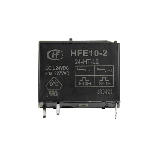 Relé HFE10 de 50A y 24V con retención magnética para evitar el sobrecalentamiento del circuito
