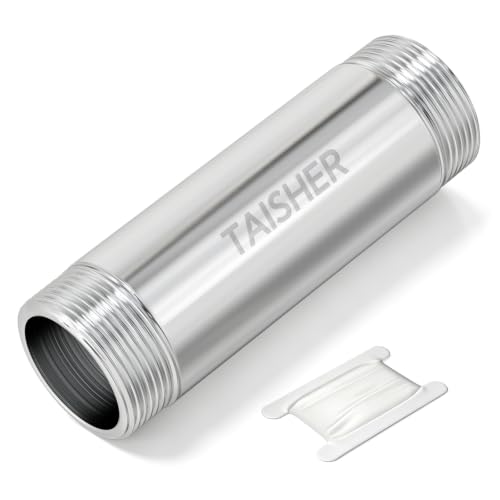 TAISHER 1Pcs Thickened Nipple Cast Pipe 1-1/4" NPT Male, 6" Length