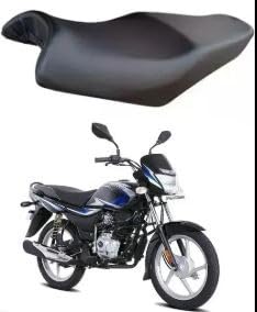 Platina PU Leather Waterproof Bike Seat Cover for Bajaj Platina, Dust and Rust Protection, Black-image-16