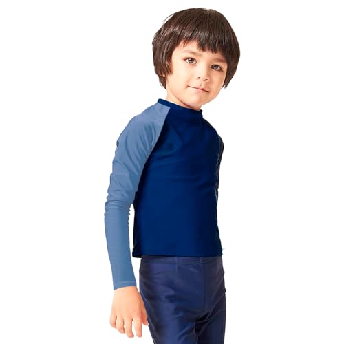 Camiseta Manga Longa Infantil Proteção Solar UV 50+ Praia Aloe Vera Slim Bebe Criança