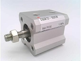 SMC CQ2A12-10DCM 10 MM Stroke, 12 MM BORE, AIR Cylinder, Compact Cylinder, Double Acting, M Thread, Metric, Pneumatic Type, Rod END Male Thread/Rubber Bumper, Series NCQ2/CQ2, Threaded Mount