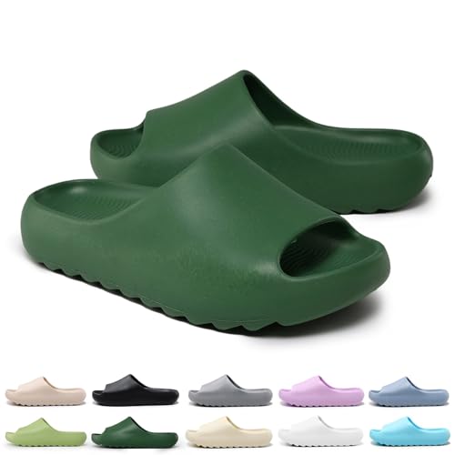 Image of Cloud Slides for Kids,Boys Girls Shower Slippers Bathroom Pool Sandals,Toddler Home House Open Toe Comfy Thick Sole Slippers,Summer Non-Slip Beach Shoes