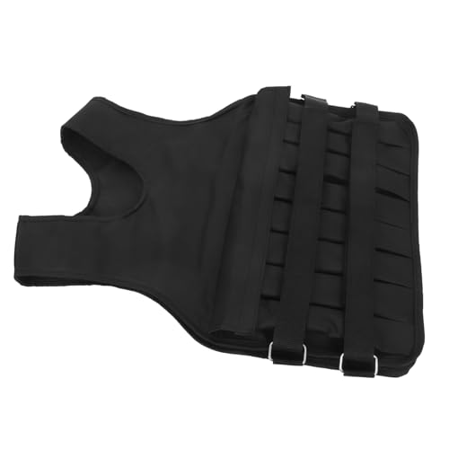 HEMOTON Men's Weighted Vest Replaceable Metal Bar Running Exercise Vest Gym Strength Train