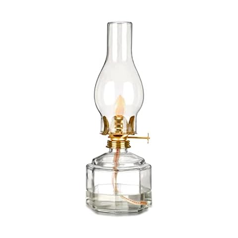 amanigo Transparent Glass Oil Lantern Cover