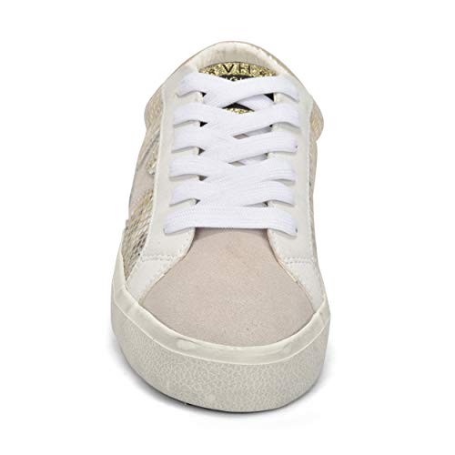 Image of VINTAGE HAVANA Womens Kate Slip On Sneakers Shoes Casual - Gold, White