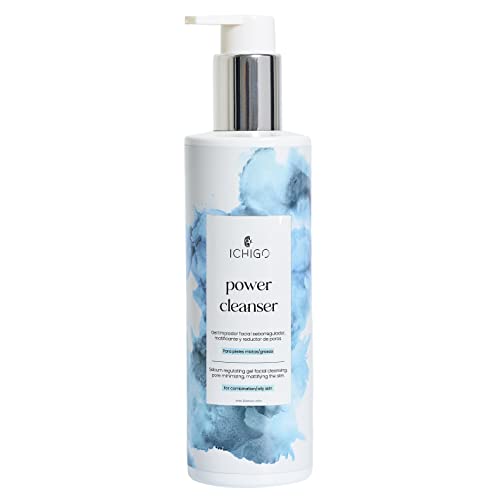 ICHIGO POWER CLEANSER. Gel limpiador facial para pieles grasas y pieles mixtas. Limpieza facial mujer. Limpiador facial hombre. Kit limpieza facial. Jabon facial.