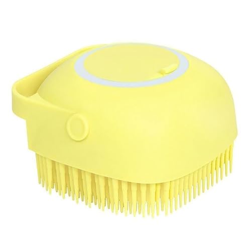 GLUN ® Silicone Brush With Shower Gel Dispenser, Mud & Dirt_Removal With Soft Silicone Bristle With Non-Toxic Bath Brushes Pack Of 1
