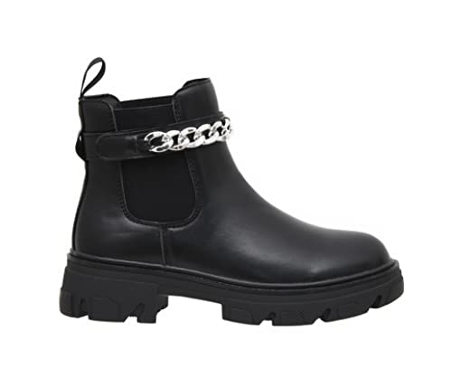 Cushionaire Women's Clover Slip On Chelsea Boot With Detachable Chain +Memory Foam, Black 9 #TOP1
