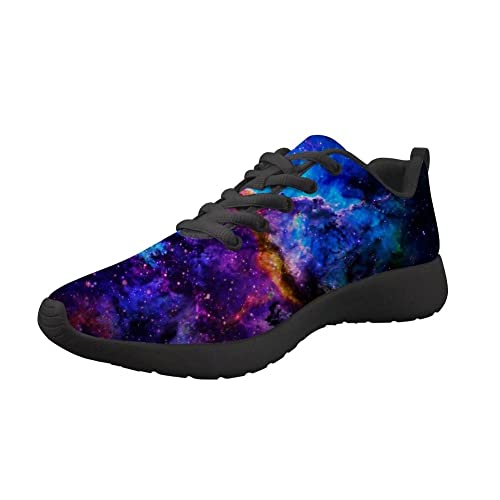 Dellukee Galaxy Print Walking Shoes Women Casual Mesh Colorful Durable...