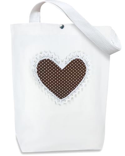Image of Christian Tote Bag Gift for Women, Canvas Bible Bag Handmade Floral Cross