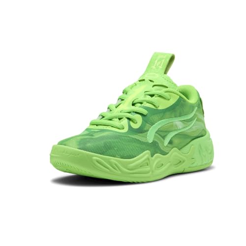 PUMA Kids Boys X Lamelo Ball Mb.04 Lo Team Basketball Sneakers Shoes - Green - Size 1 M2