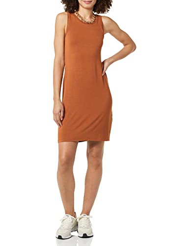 Image of Amazon Essentials Women's Lightweight Jersey Slim-Fit Tank Mini Dress