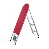  HLWJXS Escalera, Escalera de Mano, Tabla de Planchar para el Hogar Tabla de Planchar Multifunción Escalera de Tres Escalones de Metal para el Hogar Tabla de Planchar Estante Plegable para Plancha Elé