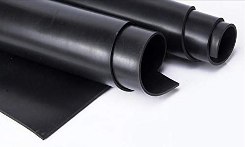 Feuille Caoutchouc Nitrile NBR 500x500mm - Noir - Épaisseur 1mm à 4mm - Résistant Huile Et Acide - 3
