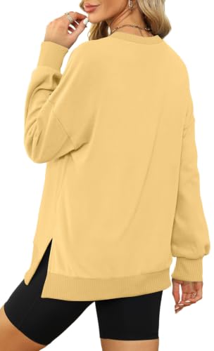 Image of XIEERDUO Womens Oversized Sweatshirts Pullover Casual Crewneck Long Sleeve Tops Comfy