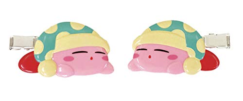 Kirby Sleep Hair Clip Set of 2 Star Pink Pita Clip Ensky Nintendo Japan