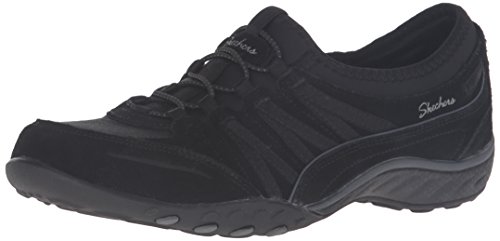 Skechers Women's Relaxed Fit: Breathe Easy - Moneybag Sneaker,  Black , 5 UK