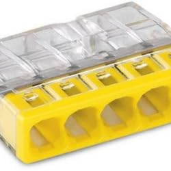 Wago - Terminali di collegamento WAGO 2273-5 x 0,5 a 2,5 mm² - SCATOLA DA 100 PEZZI